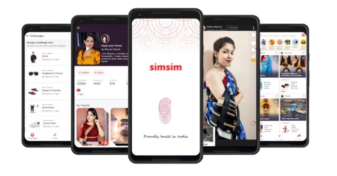 Indian social commerce application Simsim