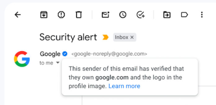 Blue-verified checkmarks are on the way to Gmail